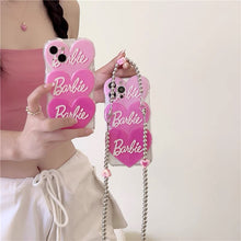Load image into Gallery viewer, Barbie Lover iPhone Case + Long Strap Set