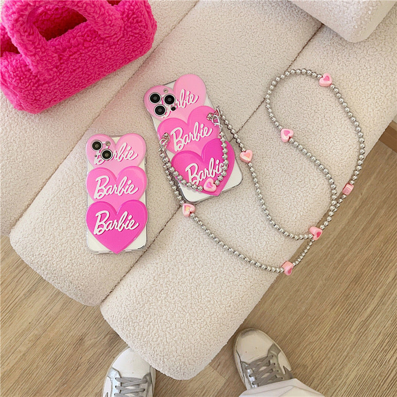 Barbie Lover iPhone Case + Long Strap Set
