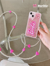 Load image into Gallery viewer, Barbie Bling iPhone Case + Long Strap Set