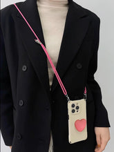 Load image into Gallery viewer, Glossy Heart iPhone case + strap set