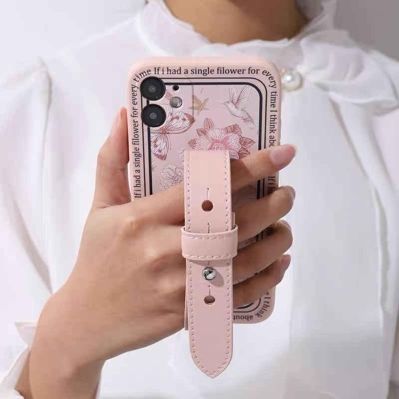 Flower Garden Phone Case + Strap Set