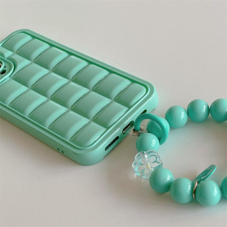 Green waffle iPhone Case