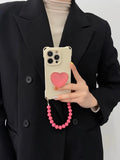 Glossy Heart iPhone case + strap set