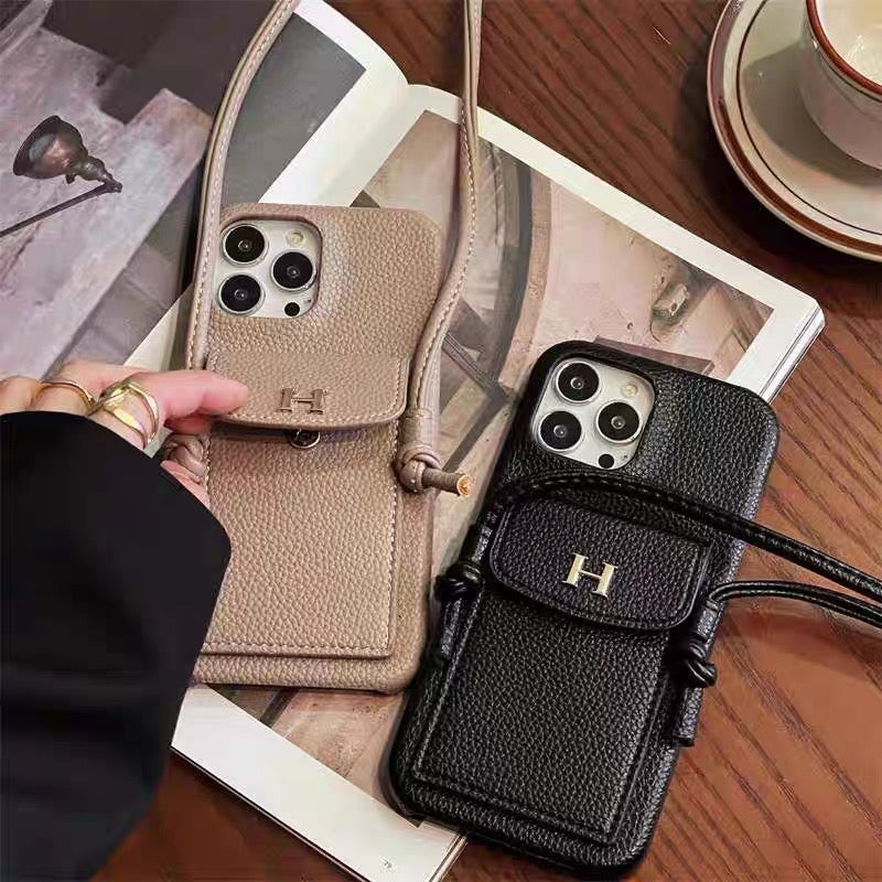 H iPhone Case + Strap Set