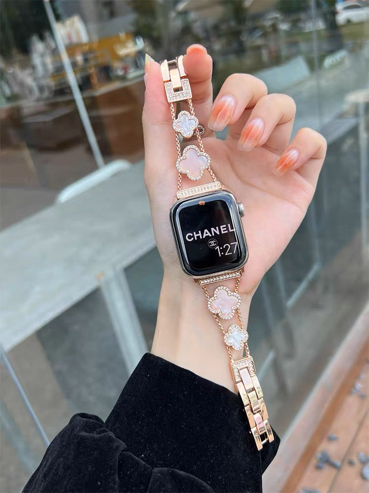 Pink Chanel Apple Watch Band