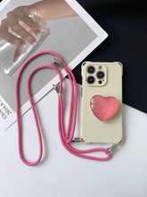 Load image into Gallery viewer, Glossy Heart iPhone case + strap set