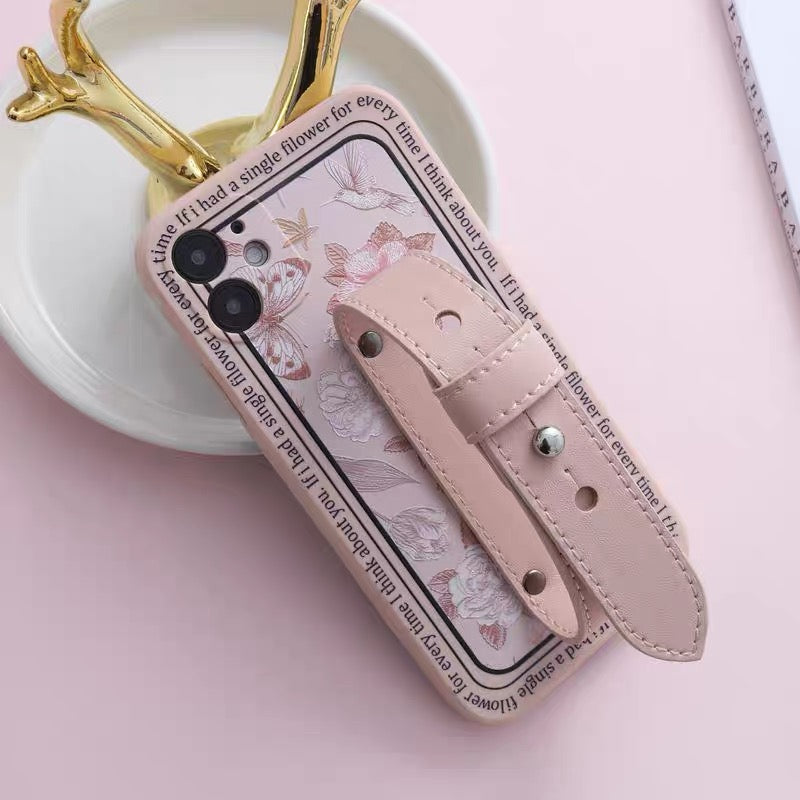 Flower Garden Phone Case + Strap Set