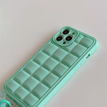 Load image into Gallery viewer, Green waffle iPhone Case