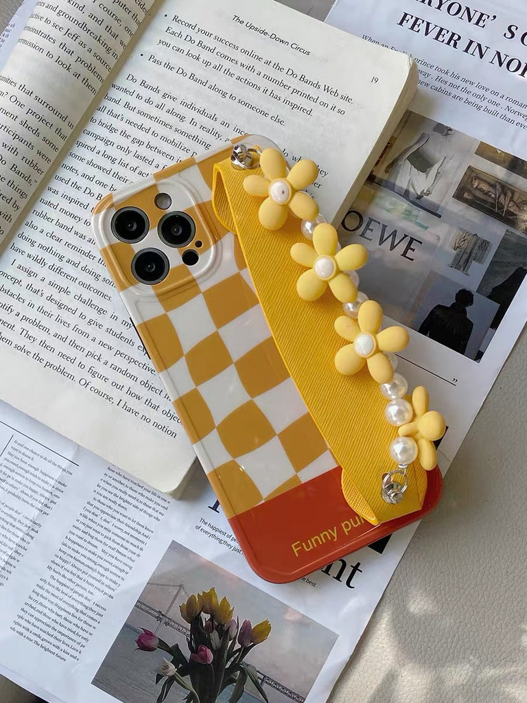 Yellow Dahlia Phone Case + Strap Set