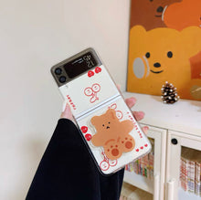 Load image into Gallery viewer, Teddy Heart Samsung Zflip 3 Phone case + Popsocket Set