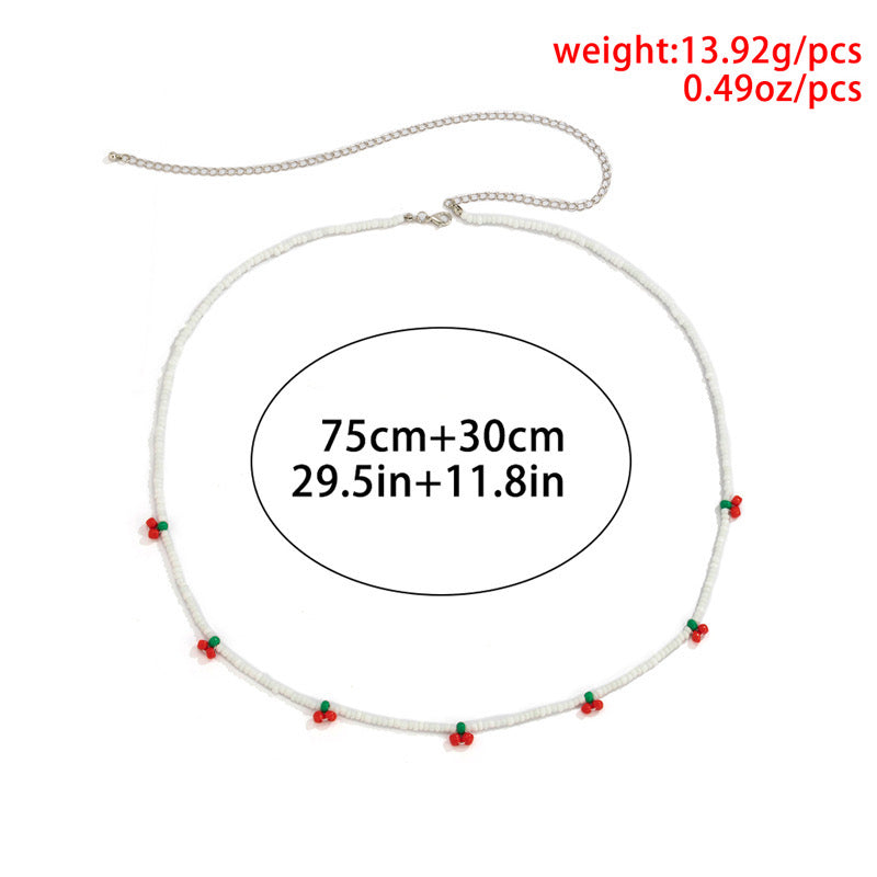 Cherry Bomb Necklace, Bracelet, Belt, & Anklet