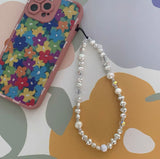 White Beach Phone Strap/Wristlet