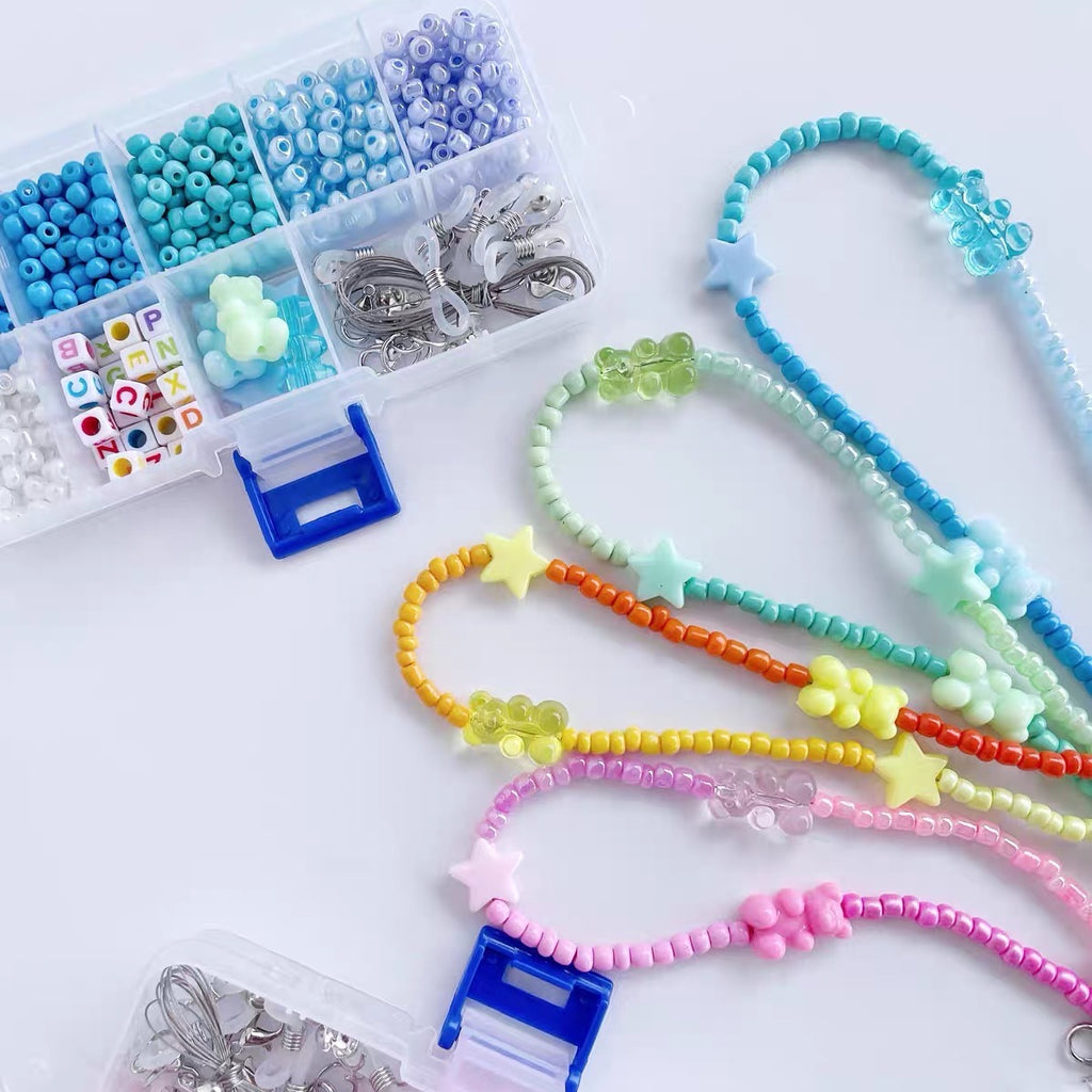 Rainbow JellyBear Daisies DIY Mask Strap Set