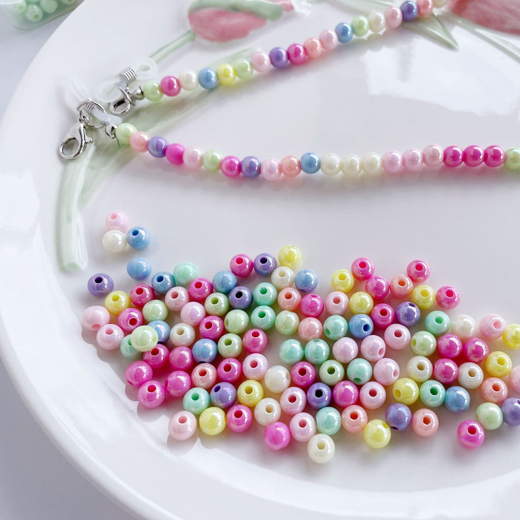 Pastel Beads DIY Mask Strap Set