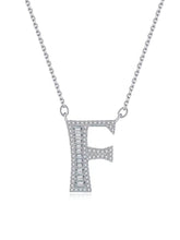 Load image into Gallery viewer, Agora Silver Alphabet Necklace