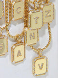 Amaranthine Gold Alphabet Necklace
