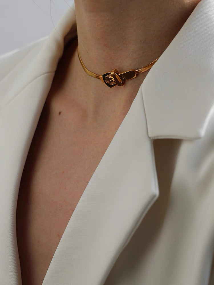 Sabine Belt Choker Necklace
