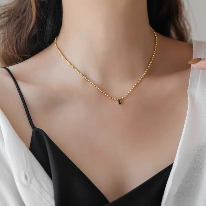 Nicolette Emerald Necklace