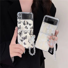 Load image into Gallery viewer, Buttery Samsung Zflip 3 Phone case + Wristlet Set