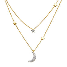 Load image into Gallery viewer, Night Sky 2 Tiers Necklace