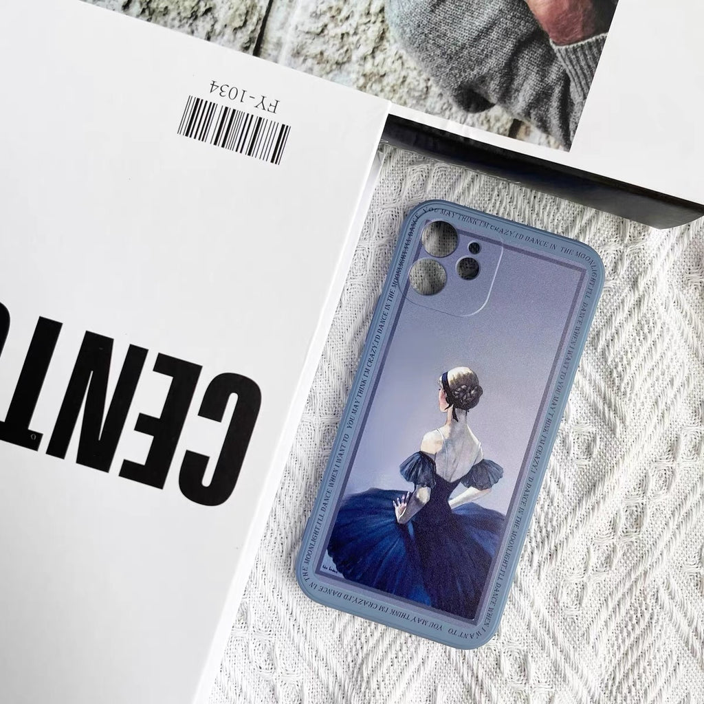 Blue Swan iPhone Case