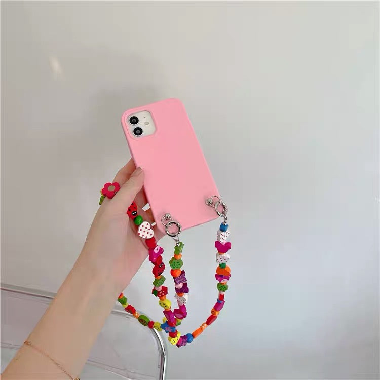 Rasberry iPhone case + strap set