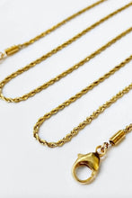 Load image into Gallery viewer, Rope Mask Chain Gold 18k &amp; Silver Plated